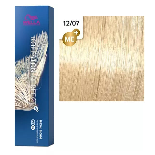 Wella Koleston Perfect ME+ Hajfesték 60ml 12/07 - Barnás Természetes Speciál Szőke