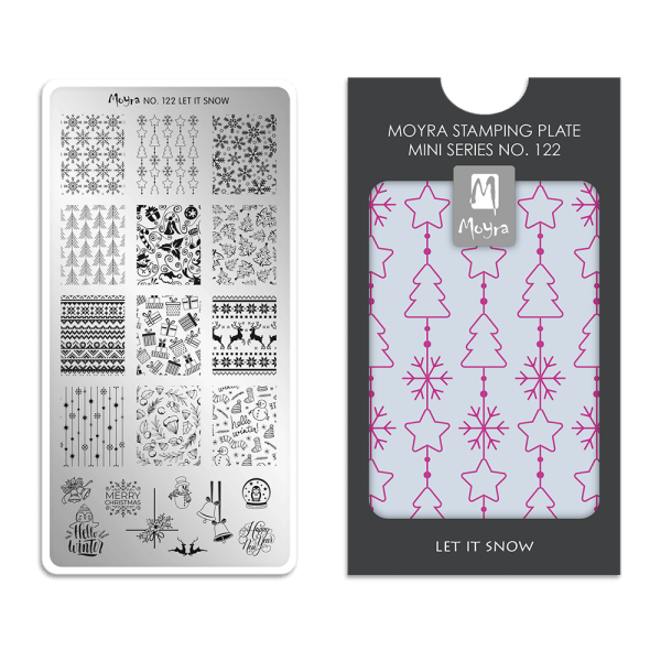 Moyra mini nyomdalemez No.122 Let it Snow