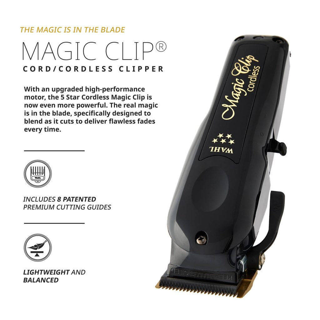 Wahl hajvágó CORDLESS MAGIC CLIP Black
