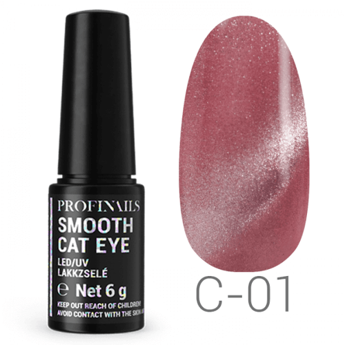 Profinails Smooth Cat Eye LED/UV lakkzselé 6g No. C-01