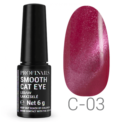 Profinails Smooth Cat Eye LED/UV lakkzselé 6g No. C-03