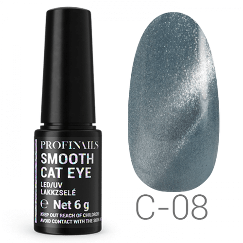 Profinails Smooth Cat Eye LED/UV lakkzselé 6g No. C-08