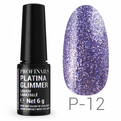 Profinails Platina Glimmer LED/UV lakkzselé 6g No. P-12