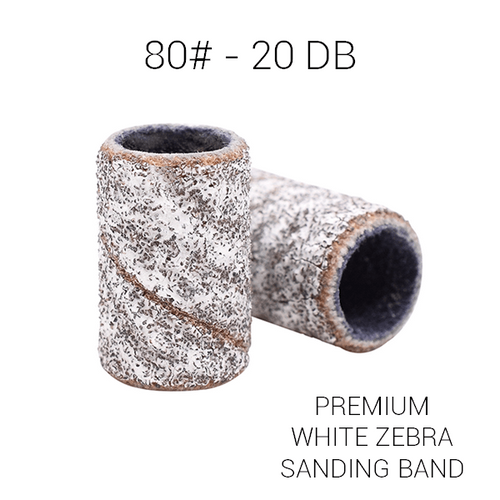 Profinails Csiszológyűrű Prémium White Zebra 20 db (WZ080) #80 coarse/durva