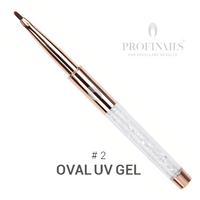 Profinails Rose Gold Gel Brush zselés ecset #2 Oval – 2. kép