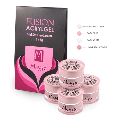 Moyra Fusion AcrylGel Baby Boomer próbaszett 4x5g