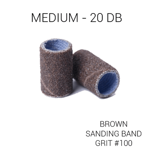 Csiszológyűrű közepes 20 db (Sanding Band brown BR100) #100