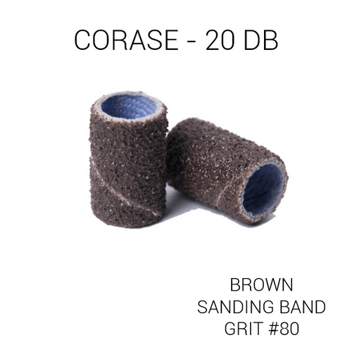Csiszológyűrű durva 20 db (Sanding Band brown BR80) #80
