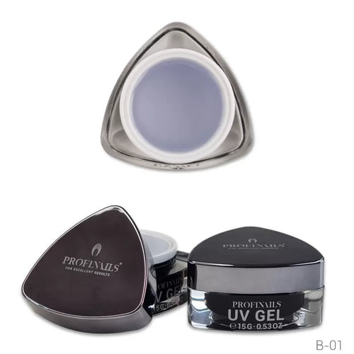 Profinails Builder Gel LED/UV építőzselé 15 g B-01 Fast Clear