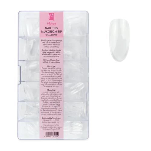 Moyra Nail tips (full cover) Oval shape 500db