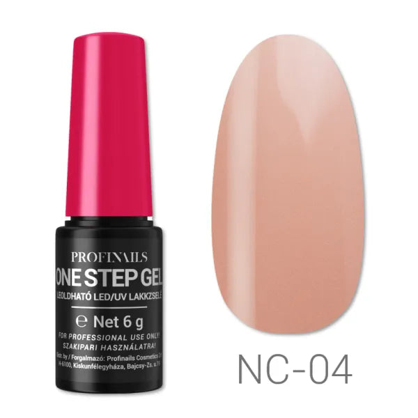 Profinails One Step Gel LED/UV lakkzselé 6gr No. NC-04