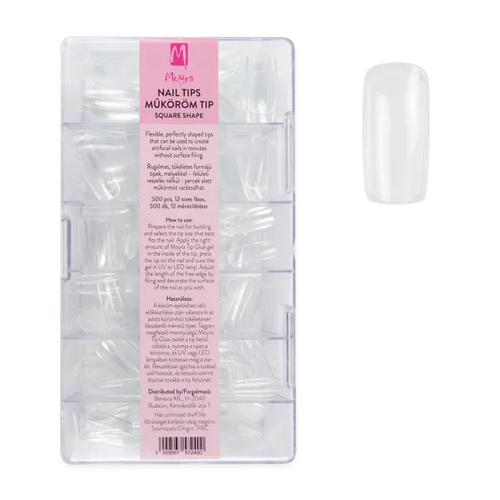 Moyra Nail tips (full cover) Square shape 500db