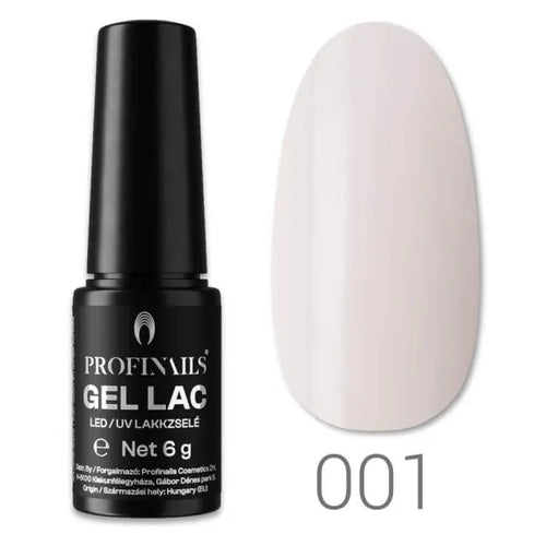 Profinails LED/UV lakkzselé 6 g No. 001 White Ivory Veil