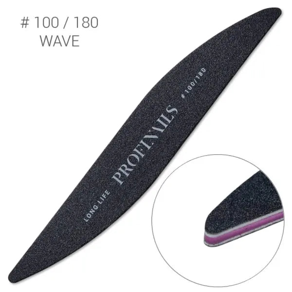 Profinails Körömreszelő Wave Fekete #100/180