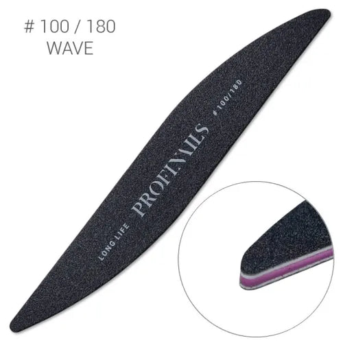 Profinails Körömreszelő Wave Fekete #100/180