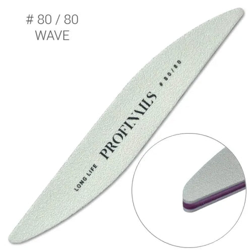 Profinails Körömreszelő Wave Fehér # 80/80