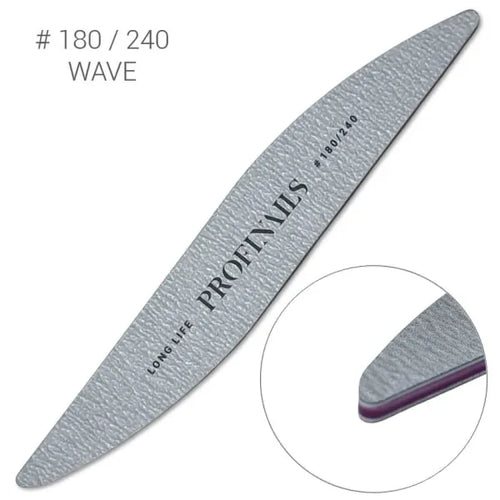 Profinails Körömreszelő Wave Zebra #180/240