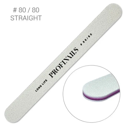 Profinails körömreszelő Egyenes Fehér # 80/80