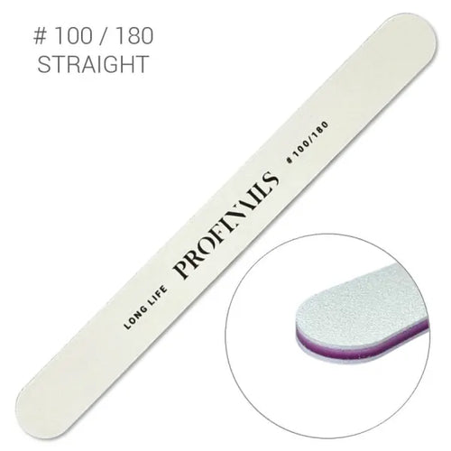 Profinails körömreszelő Egyenes Fehér #100/180