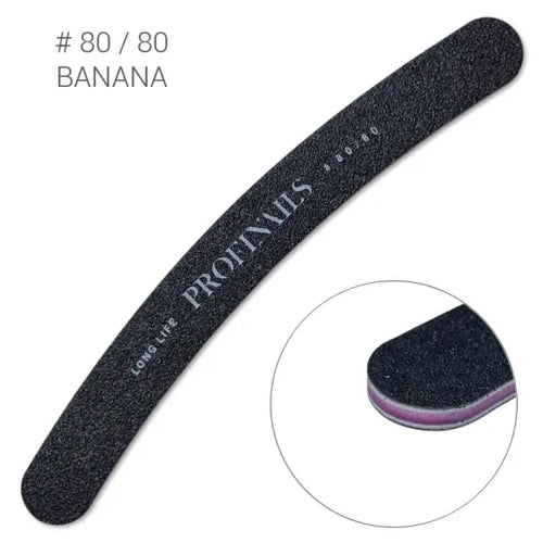 Profinails körömreszelő Banán Fekete # 80/80