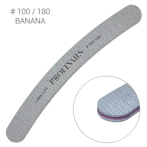 Profinails körömreszelő Banán Zebra #100/180