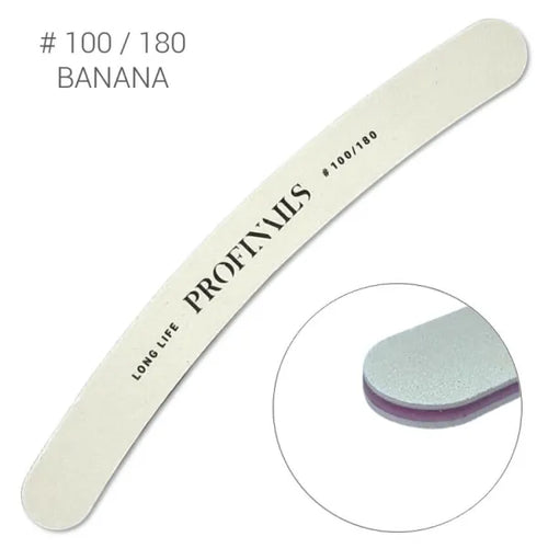 Profinails körömreszelő Banán Fehér #100/180