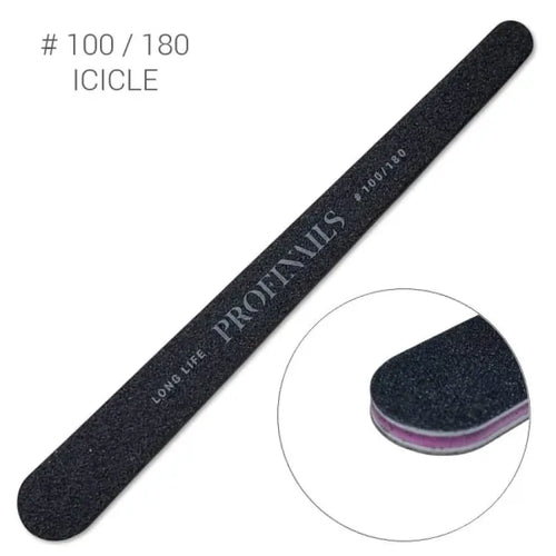 Profinails körömreszelő Csepp Fekete #100/180