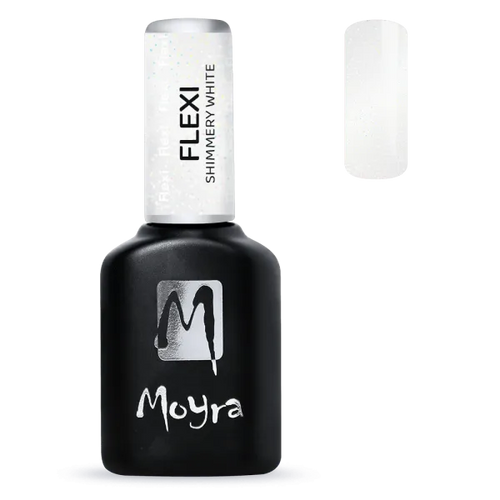 Moyra Flexi Shimmery White Színezett Lakkzselé alap 10 ml