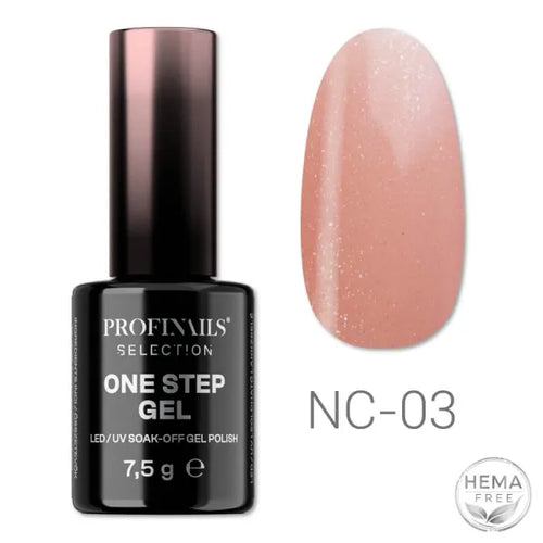 Profinails Selection One Step Gel LED/UV lakkzselé 7,5 g. No. NC 03