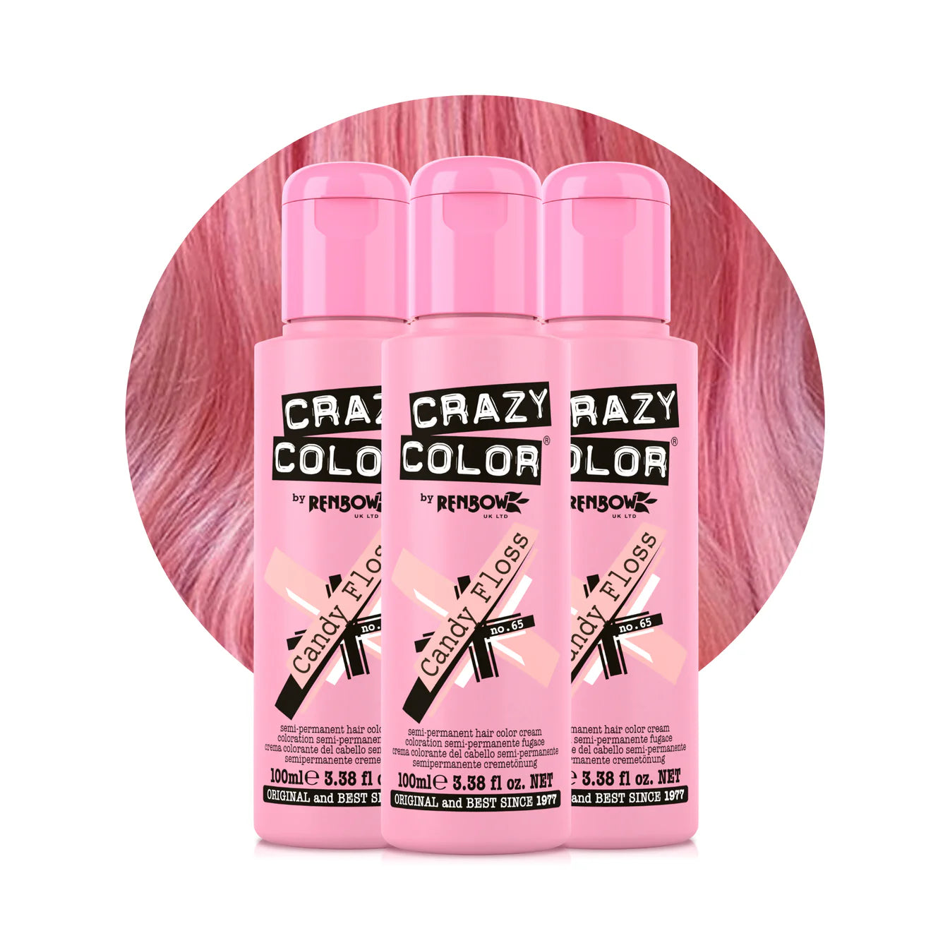 Crazy color 100 ml / 65 Candy Floss