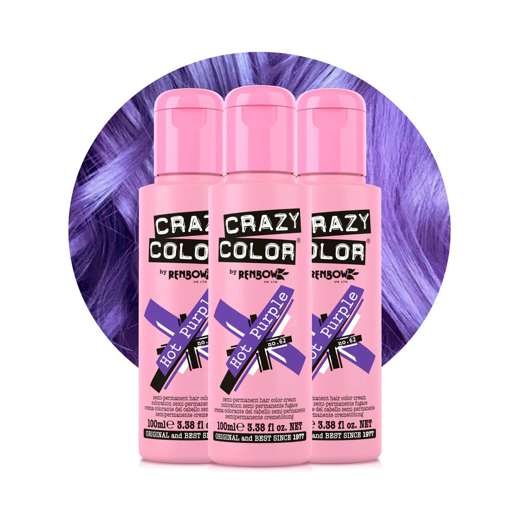 Crazy color 100 ml / 62 Hot Purple