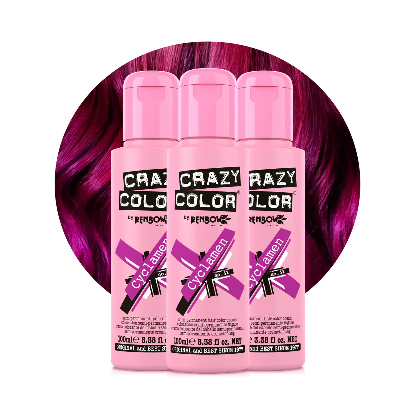 Crazy color 100 ml / 41 Cyclamen