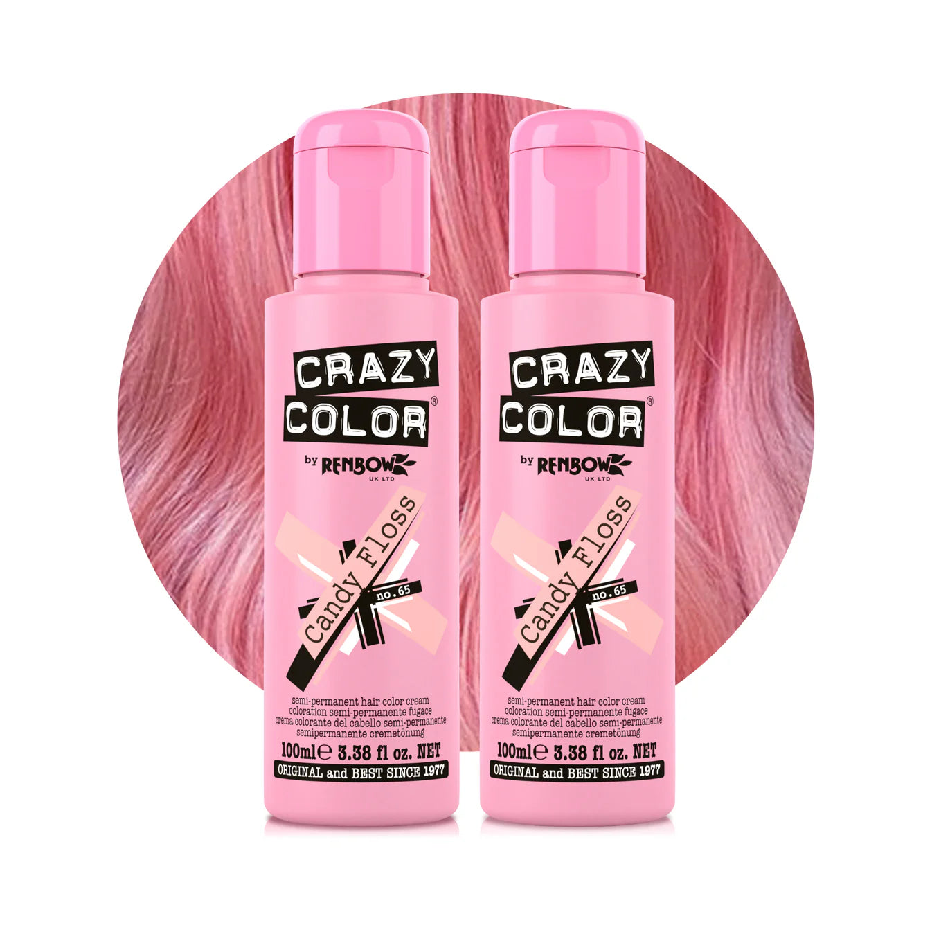 Crazy color 100 ml / 65 Candy Floss