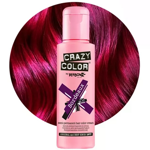 Crazy Color hajszínező 100ml No.51 - Bordeaux