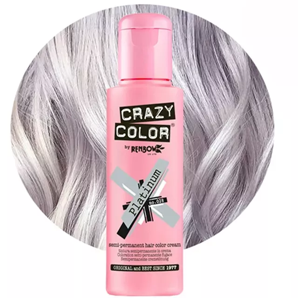 Crazy Color hajszínező 100ml No.028 - Platinum
