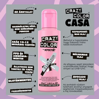 Crazy Color hajszínező 100ml No.028 - Platinum – 5. kép