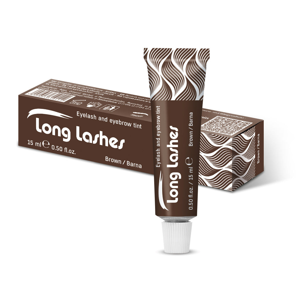 Long Lashes szempilla és szemöldökfesték BARNA 15ml