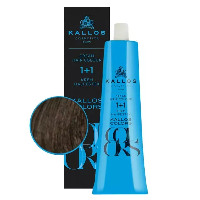 Kallos Hajfesték 1+1 60ml 4N - Középbarna