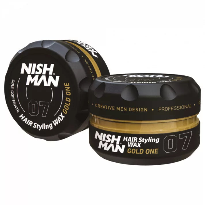Nishman Hair Styling Wax 07 Gold One – Vízbázús Fényes Hajwax 150ml