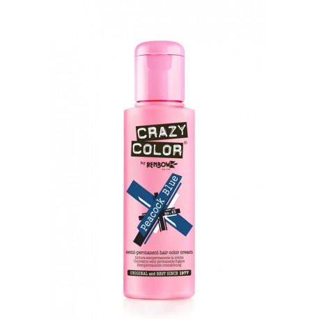 Crazy Color 100 ml – 45 Peacock Blue