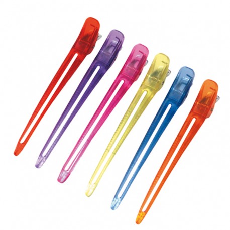 Eurostil Fém Csipesz Készlet – 6 db színes, 12 cm (02524/99)