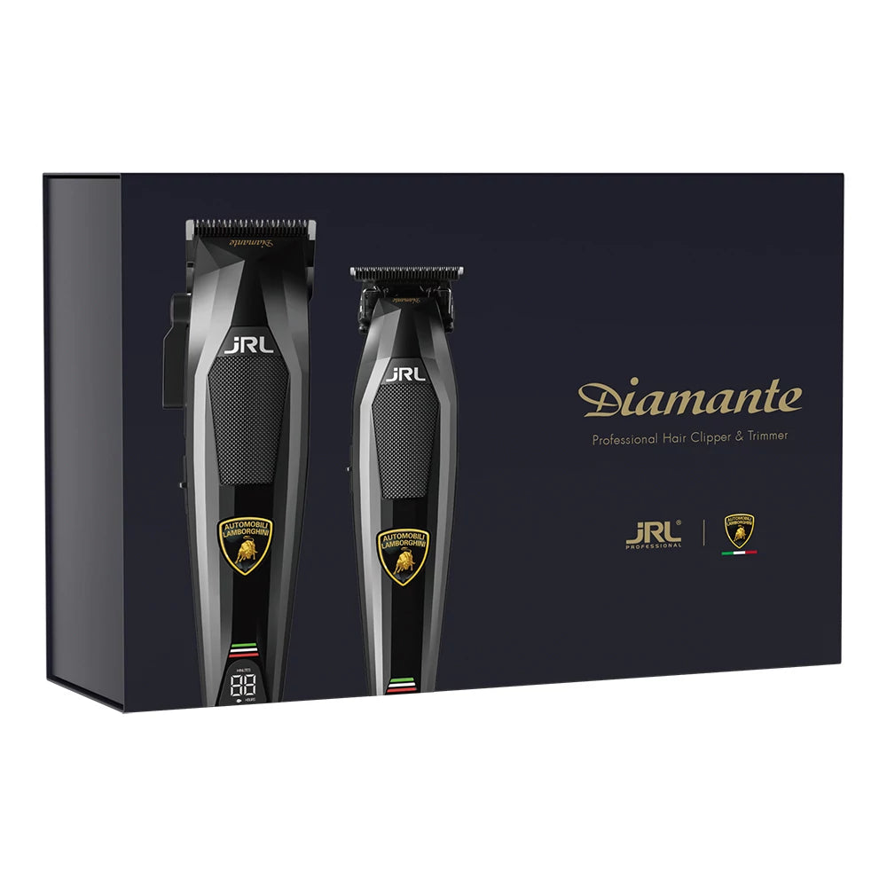 JRL X LAMBORGHINI DIAMANTE SZETT (HAJVÁGÓ & KONTÚRVÁGÓ), FEKETE, LIMITÁLT KIADÁS