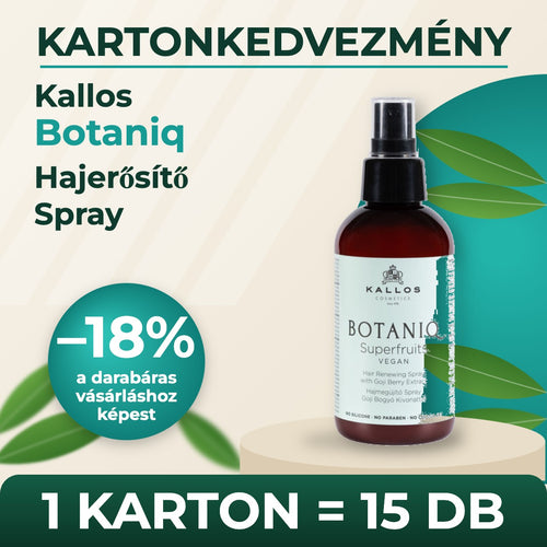 Kallos Botaniq Hajerősítő Spray – KARTON (15 db)