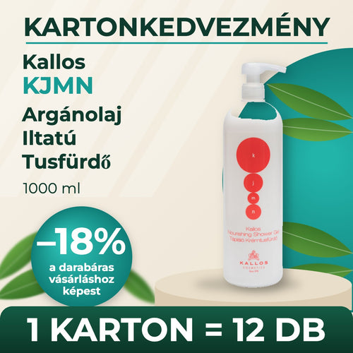 Kallos KJMN Argánolaj Iltatú Tusfürdő 1000 ml – KARTON (12 db)