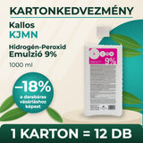 Kallos KJMN Hidrogén-Peroxid Emulzió 9% 1000 ml – KARTON (12 db)