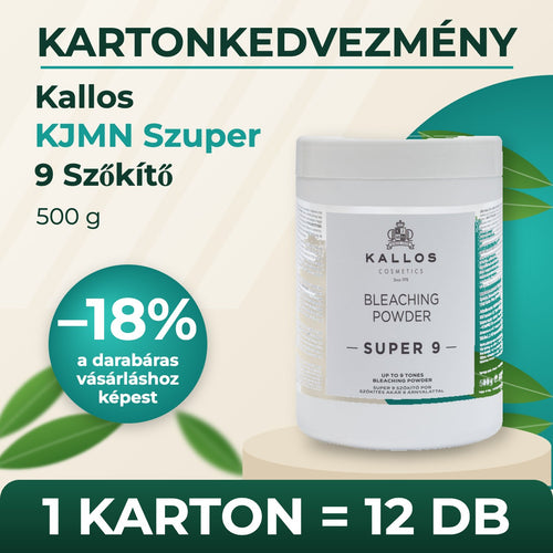 Kallos KJMN Szuper 9 Szőkítő 500 g – KARTON (12 db)