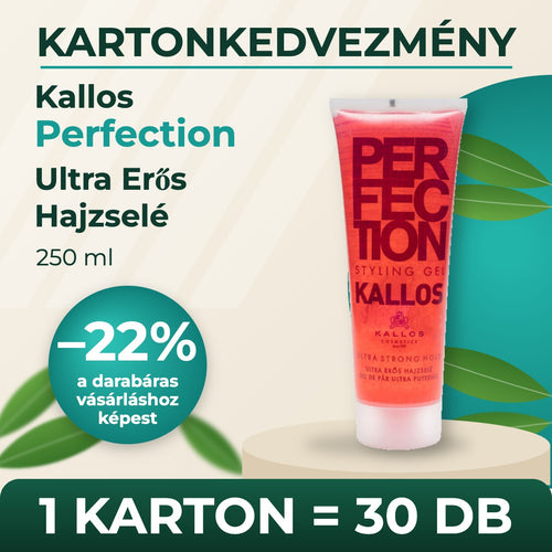 Kallos Perfection Ultra Erős Hajzselé 250 ml – KARTON (30 db)