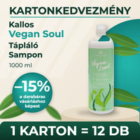 Kallos Vegan Soul Tápláló Sampon 1000 ml – KARTON (12 db)
