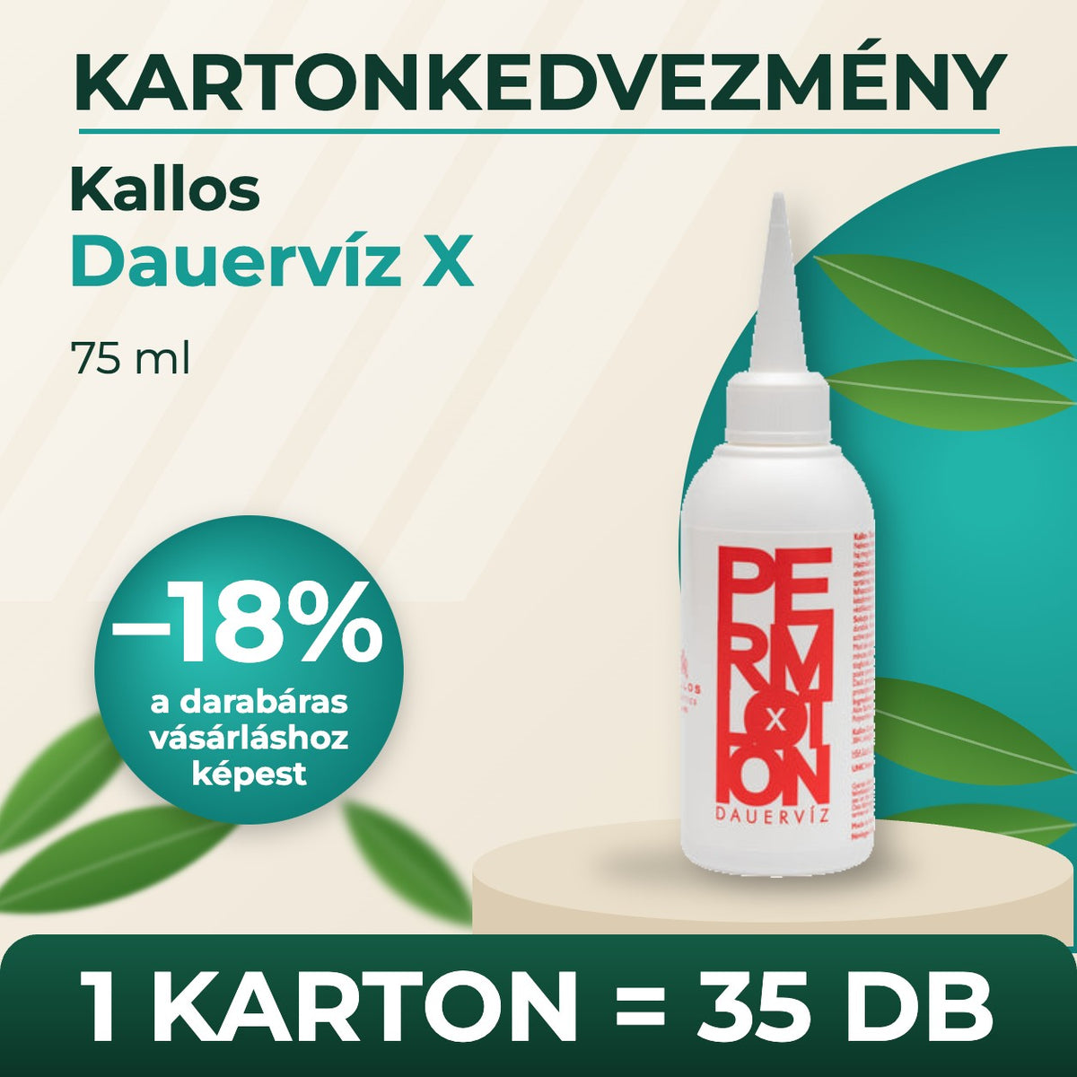Kallos Dauervíz X 75 ml – KARTON (35 db)