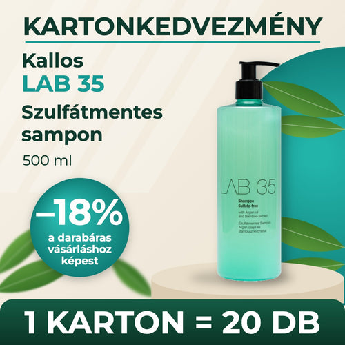 Kallos LAB 35 Szulfátmentes sampon 500ml – KARTON (20 db)